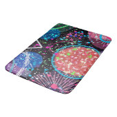 Galactic Neighborhood: Abstract Art Badematte (Schrägansicht)