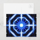 Galactic Octagon Mandala Postkarte (Vorne/Hinten)