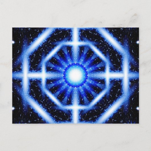 Galactic Octagon Mandala Postkarte (Vorderseite)