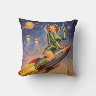 Galactic Pin-Ups Retro Sci-Fi Kissen