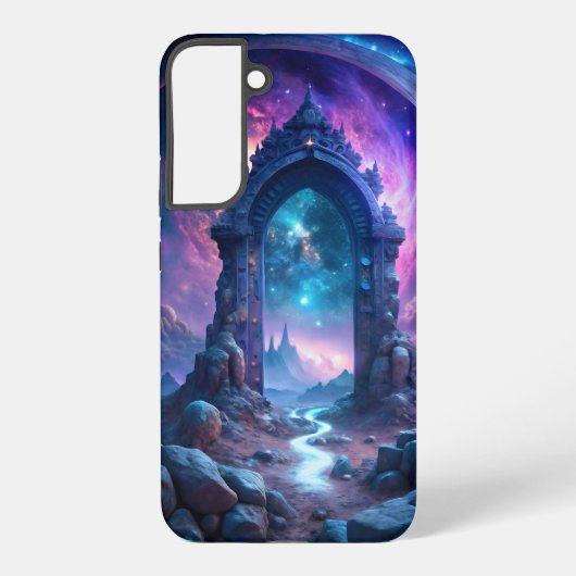 Galactic Portal Fantasy | kosmisches Gateway Samsung Galaxy Hülle (Rückseite)