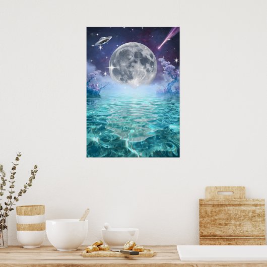 Galactic Reflection Poster (Küche)