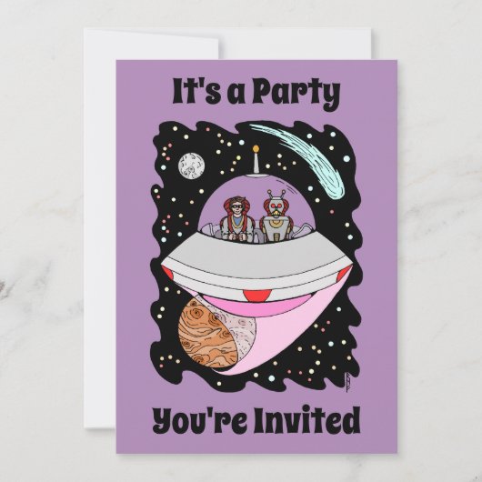 Galactic Road Trip 2018 Einladung (Vorderseite)