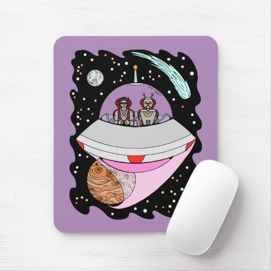 Galactic Road Trip 2018 Mousepad (Mit Mouse)
