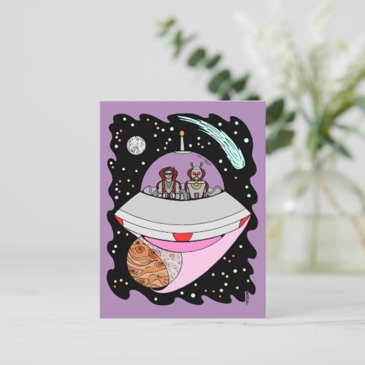 Galactic Road Trip 2018 Postkarte (Stehend Vorderseite)