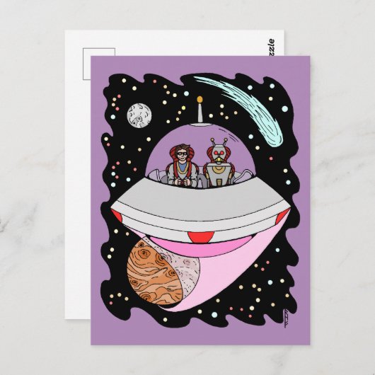 Galactic Road Trip 2018 Postkarte (Vorne/Hinten)