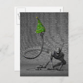 Galactic Santa Claus Feiertagspostkarte (Vorne/Hinten)