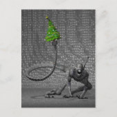 Galactic Santa Claus Feiertagspostkarte (Vorderseite)