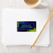 Galactic SciFi Wedding Address Labels Adressaufkleber (Insitu)