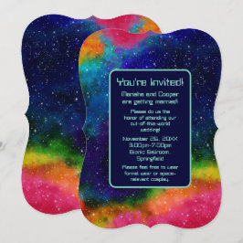 Galactic SCIFi Wedding Einladung