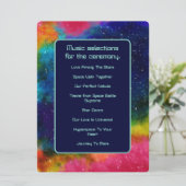 Galactic SciFi Wedding Music Program Programm (Stehend Vorderseite)