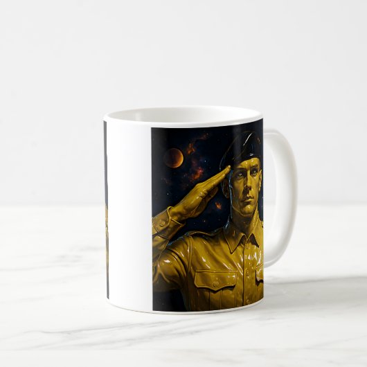 Galactic Soldier Salute Kaffeetasse (VorderseiteRechts)