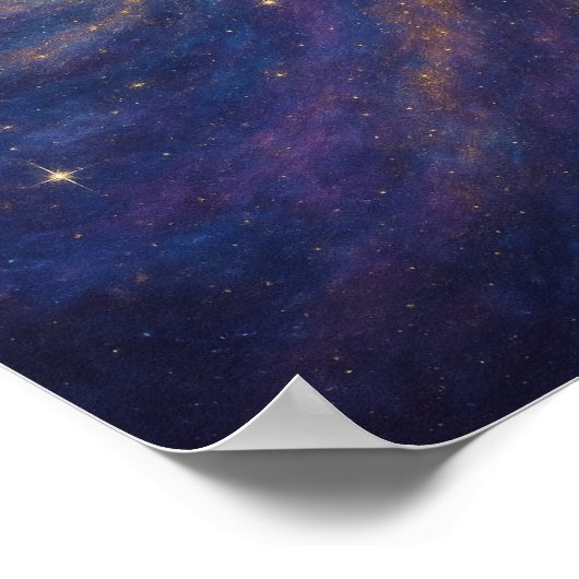 Galactic Swirl Poster (Ecke)