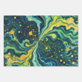 Galactic Swirls in Vivid Colors 1 Geschenkpapier Set (Vorderseite 2)