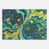 Galactic Swirls in Vivid Colors 1 Geschenkpapier Set (Vorderseite)