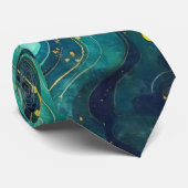 Galactic Swirls in Vivid Colors 2 Krawatte (Gerollt)