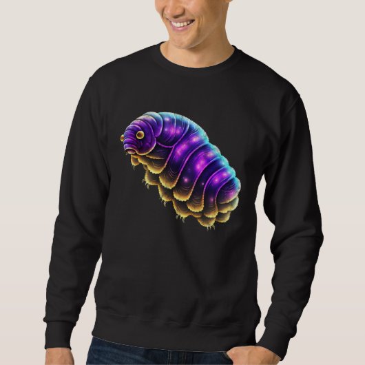 Galactic tardigrade universe cosmos water bear vin sweatshirt (Vorderseite)