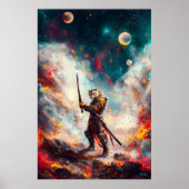 Galactic Tiger Samurai - Master der kosmischen Bla Poster (Vorne)