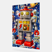 Galactic tin robot space adventure acrylschild (Winkel)