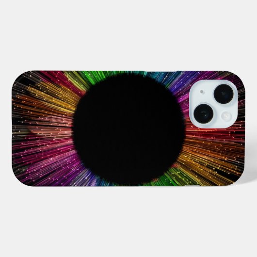 Galactic Vortex: iPhone 15 Black Hole Edition Case (Rückseite (Horizontal))