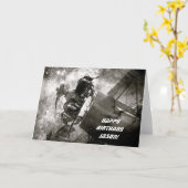 Galactic War Airplane Custom Birthday Card Karte (Gelbe Blume)