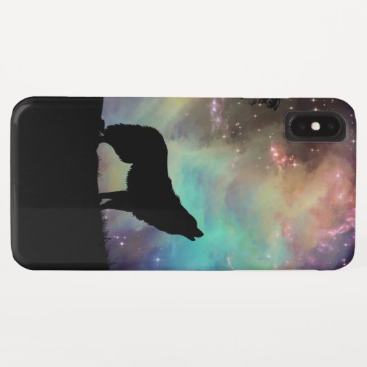 Galactic Wolf Case-Mate iPhone Hülle (Rückseite (Horizontal))