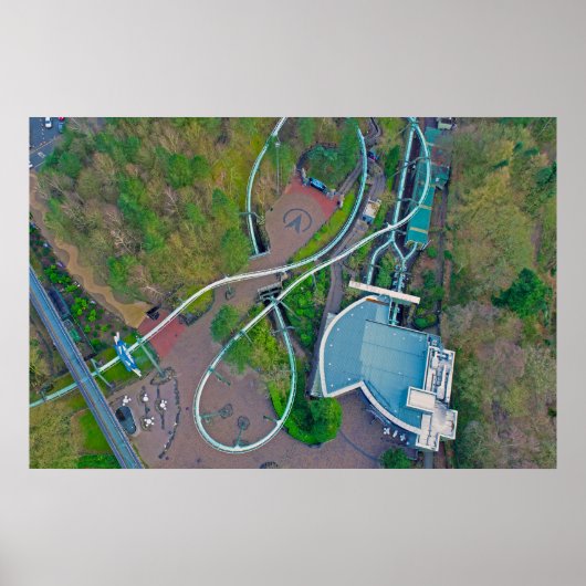 Galactica Drone | Alton Towers Resort Poster (Vorne)