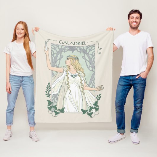Galadriel Licht von Valinor Grafik Fleecedecke (Beispiel)