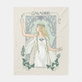 Galadriel Licht von Valinor Grafik Fleecedecke (Vorderseite)