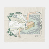 Galadriel Licht von Valinor Grafik Fleecedecke (Vorderseite (Horizontal))