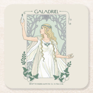 Galadriel Licht von Valinor Grafik Rechteckiger Pappuntersetzer
