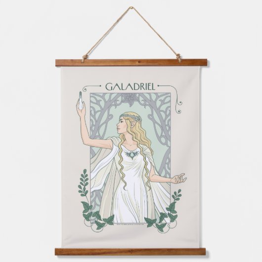 Galadriel Light of Valinor Graphic Wandteppich Mit Holzrahmen (Vorderseite)