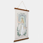 Galadriel Light of Valinor Graphic Wandteppich Mit Holzrahmen (Gewinkelt)