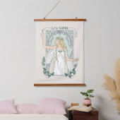 Galadriel Light of Valinor Graphic Wandteppich Mit Holzrahmen (Schlafzimmer)