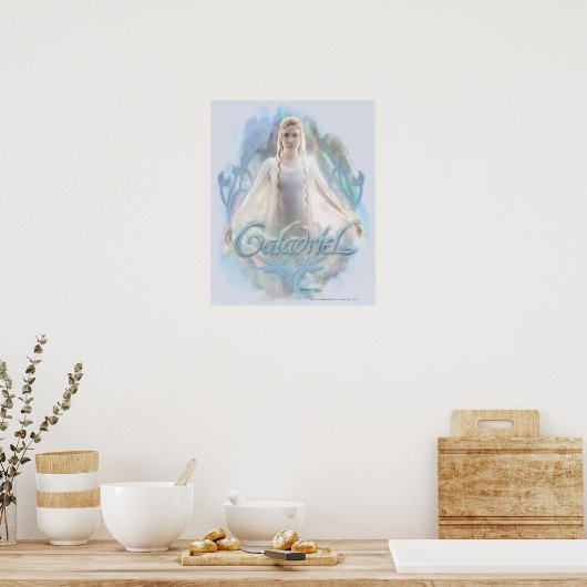 Galadriel mit Namen Poster (Küche)