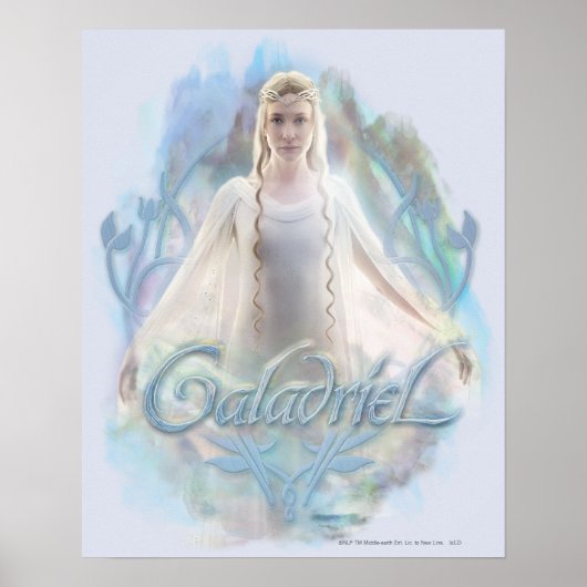 Galadriel mit Namen Poster (Vorne)