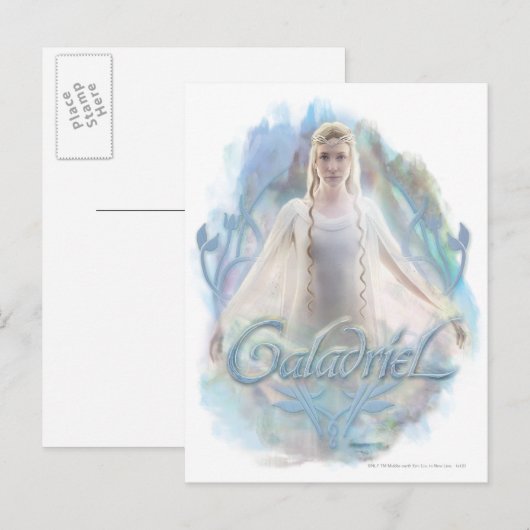 Galadriel mit Namen Postkarte (Vorne/Hinten)