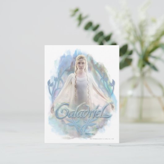 Galadriel mit Namen Postkarte (Stehend Vorderseite)