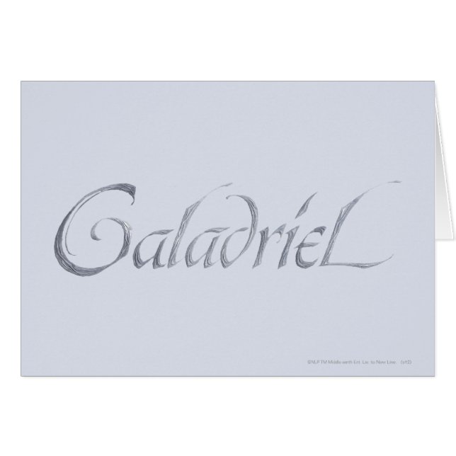 Galadriel Name texturiert (Vorderseite (Horizontal))