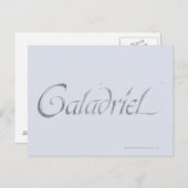 Galadriel Name texturiert Postkarte (Vorne/Hinten)