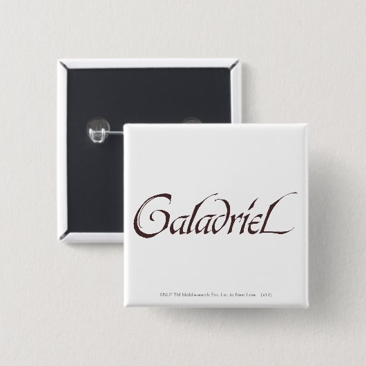 Galadrielname Solid Button (Vorne & Hinten)
