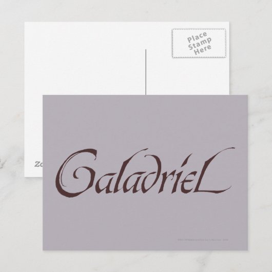 Galadrielname Solid Postkarte (Vorne/Hinten)