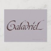 Galadrielname Solid Postkarte (Vorderseite)