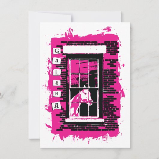 Galafenster Einladung (Vorderseite)