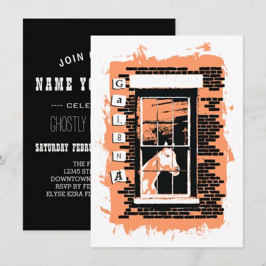 Galafenster Einladung (Vorne/Hinten)