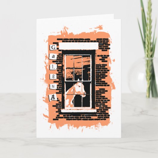 Galafenster Feiertagskarte (Vorderseite)