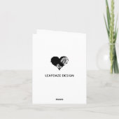 Galafenster Feiertagskarte (Rückseite)