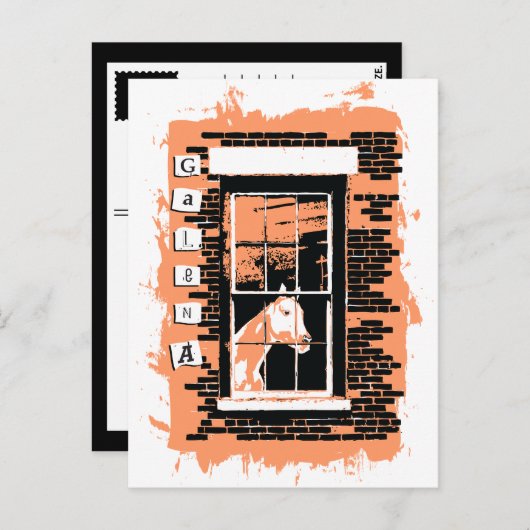 Galafenster Postkarte (Vorne/Hinten)