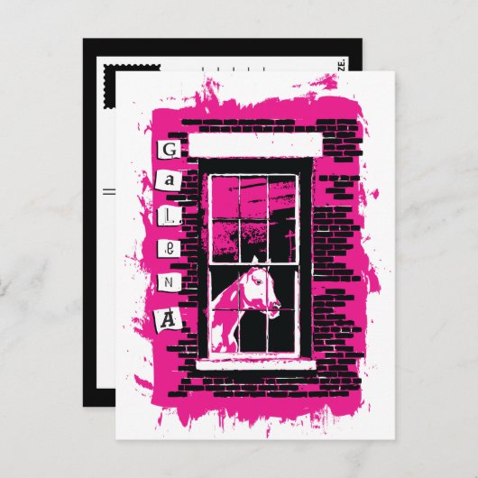 Galafenster Postkarte (Vorne/Hinten)