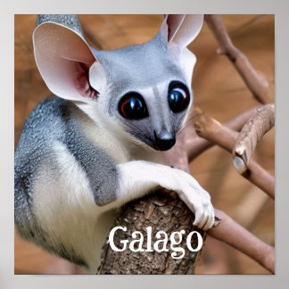 Galago aka Bush Baby Poster